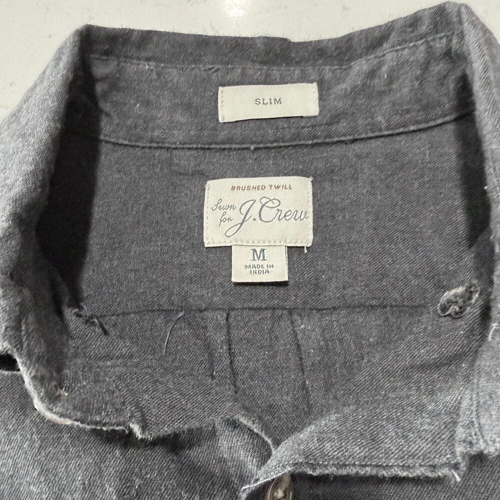 J Crew Brushed Twill Med Slim Long Sleeve Button down.